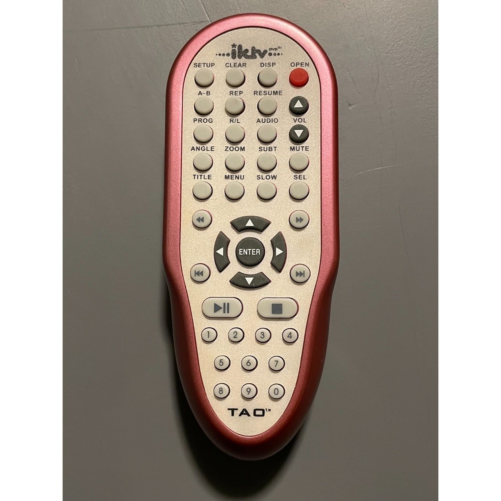 Tao Music Iktv DVD Karaoke Entertainment Station Remote Control